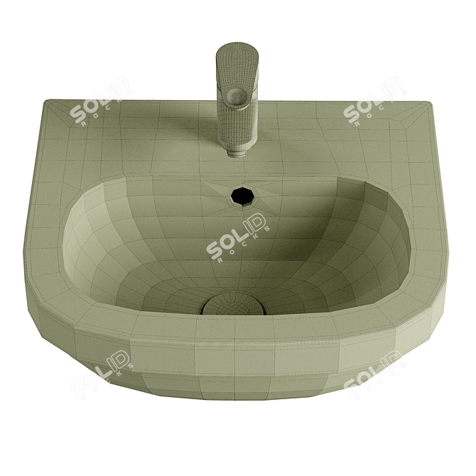 Grohe Euro Ceramic Sink 3D model image 2