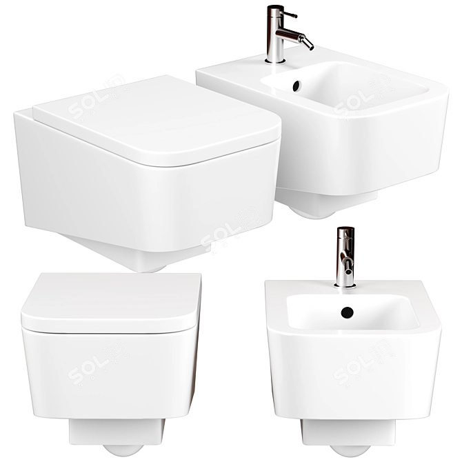 Laufen Pro S Rimless Toilet 3D model image 1