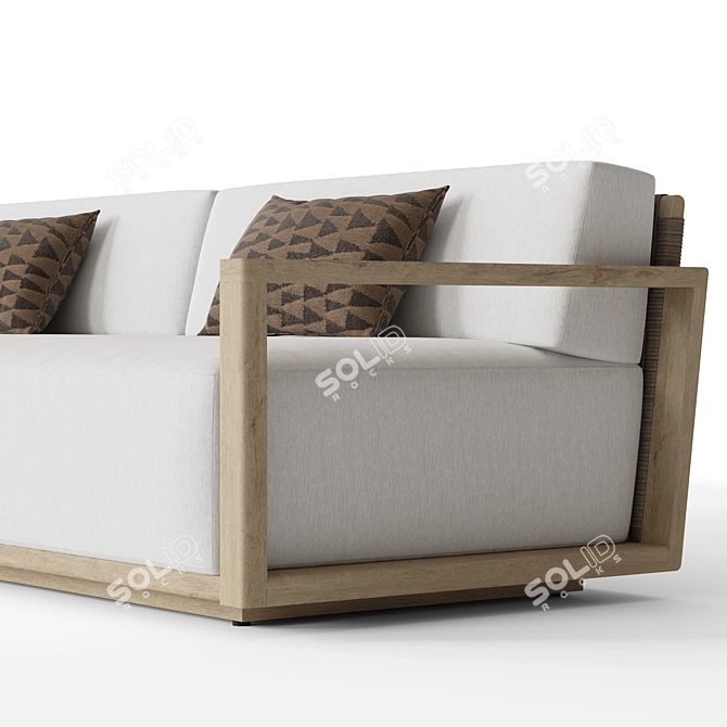 RH Belize Teak Modern Sofa 3D model image 6