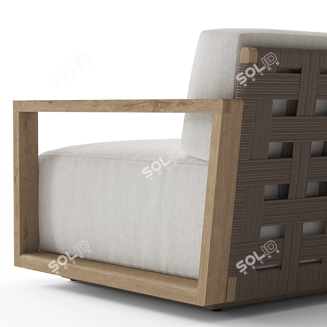 RH Belize Teak Modern Sofa 3D model image 1