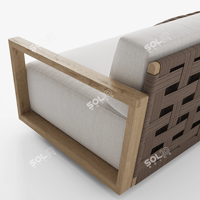 RH Belize Teak Modern Sofa 3D model image 2
