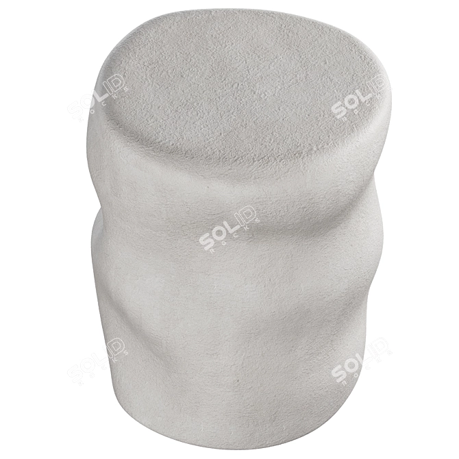 Modern Ceramic Isla Side Table 3D model image 3