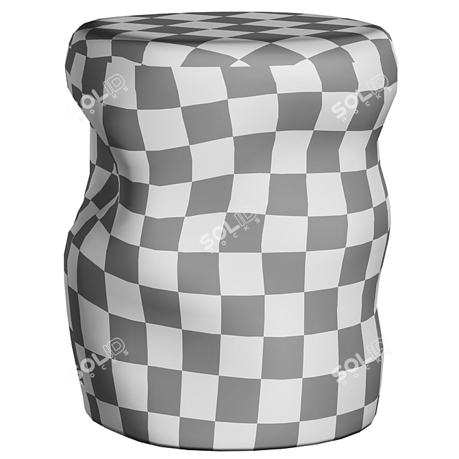 Modern Ceramic Isla Side Table 3D model image 4