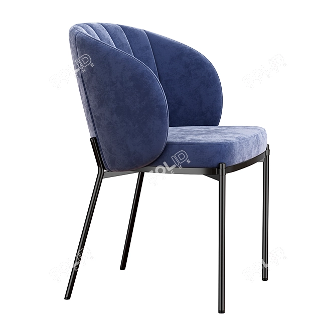 Modern Prado Dining Chair Design 3D model image 4