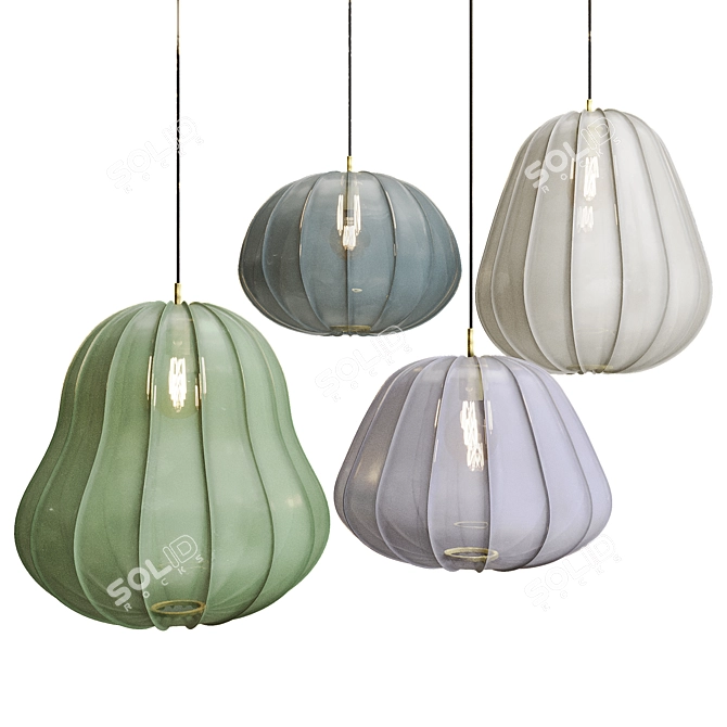 Ay Illuminate Hozuki Pendant Collection 3D model image 2