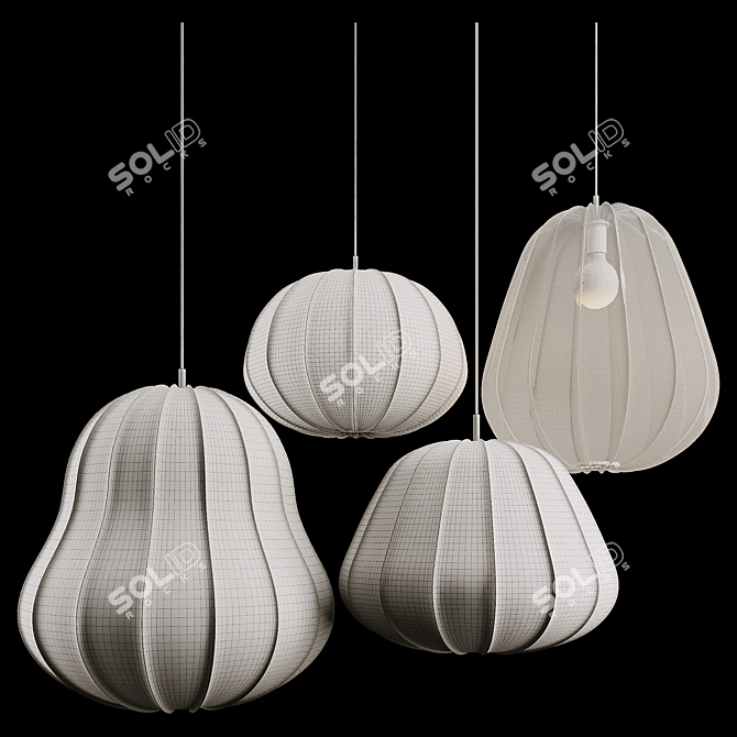 Ay Illuminate Hozuki Pendant Collection 3D model image 3