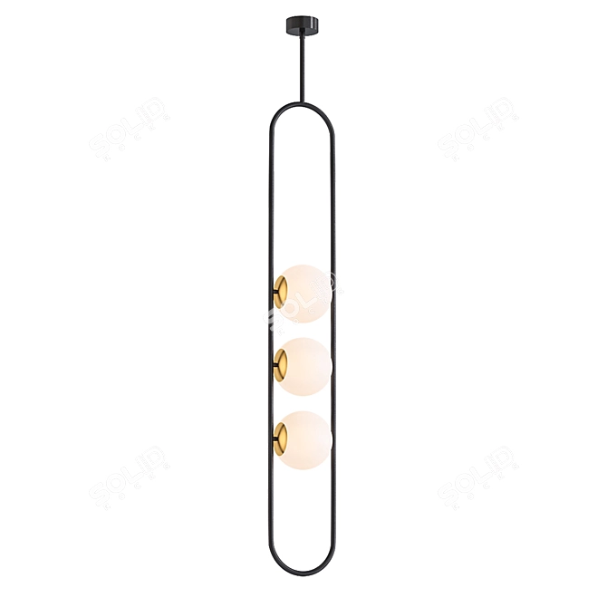 Modern Minimalist Pendant Lamp 3D model image 1
