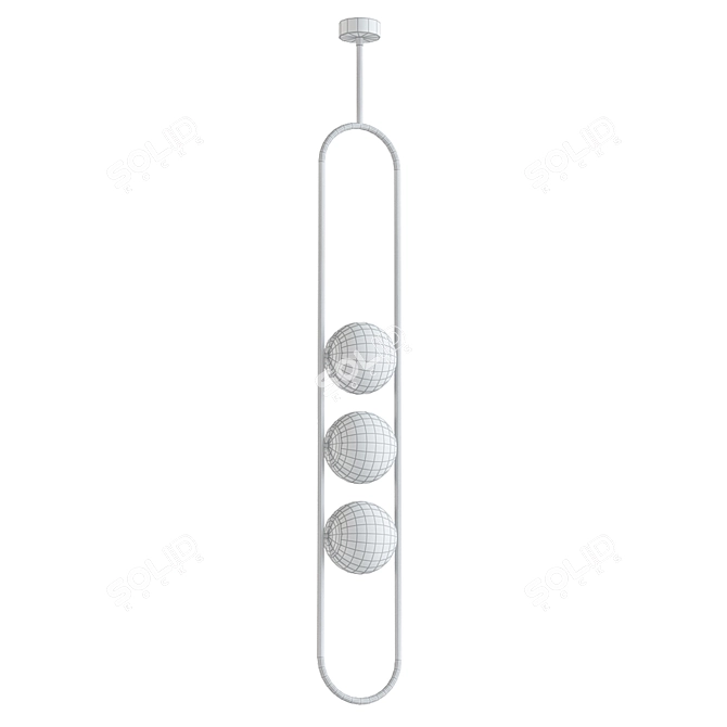 Modern Minimalist Pendant Lamp 3D model image 2