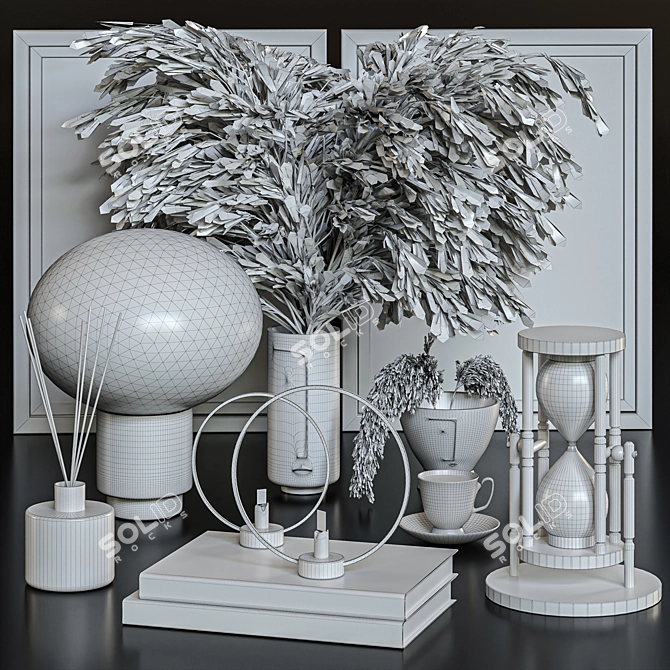 Contemporary Decor Set for Home 3D model image 2