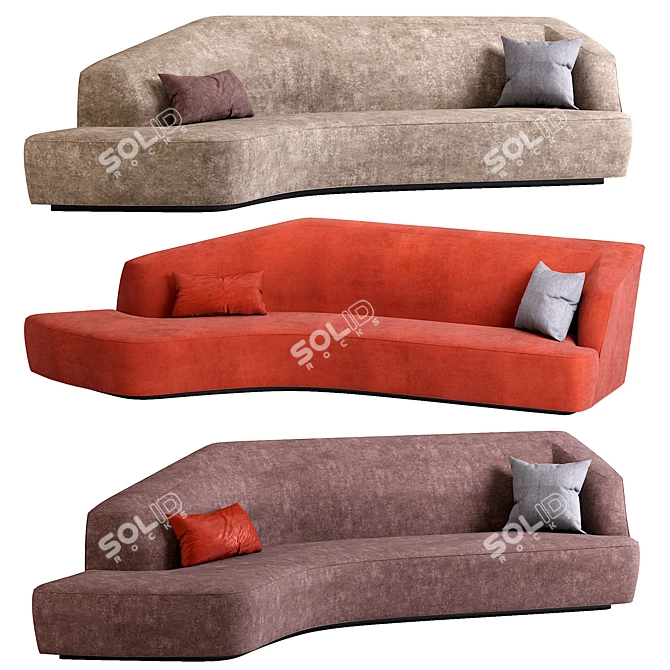 Modern Korduda Sofa Design 3D model image 1