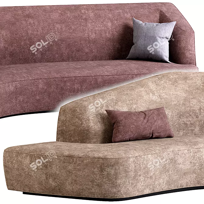 Modern Korduda Sofa Design 3D model image 2