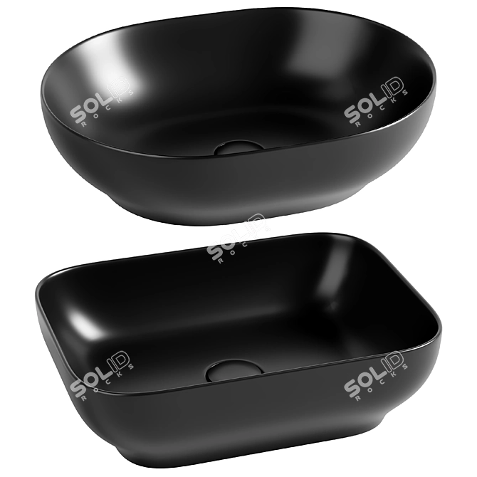 Bien Motto Black Sink 3D model image 1