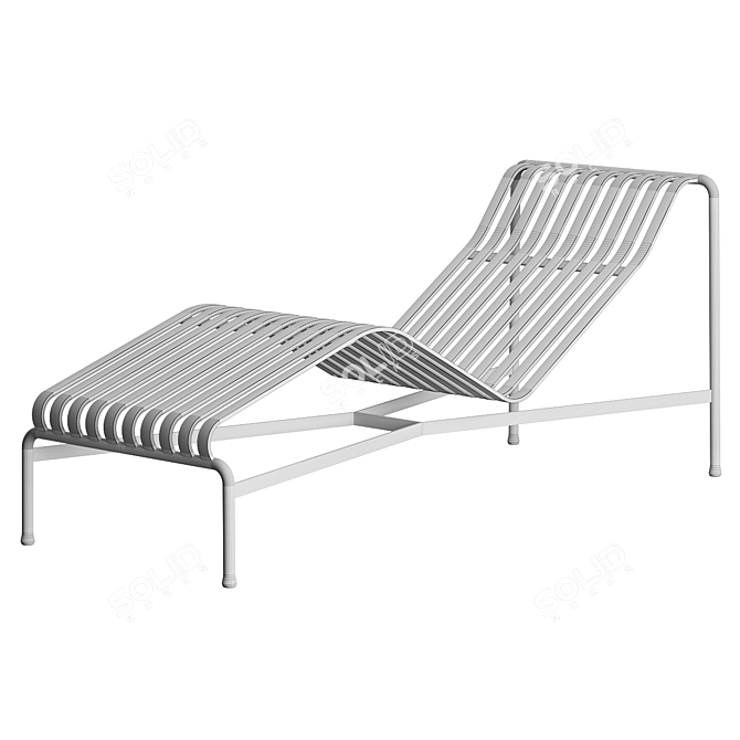 Urban Elegance: Palissade Chaise Longue 3D model image 5