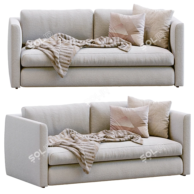 Urban Chic Sofa By HAY 3D model image 5