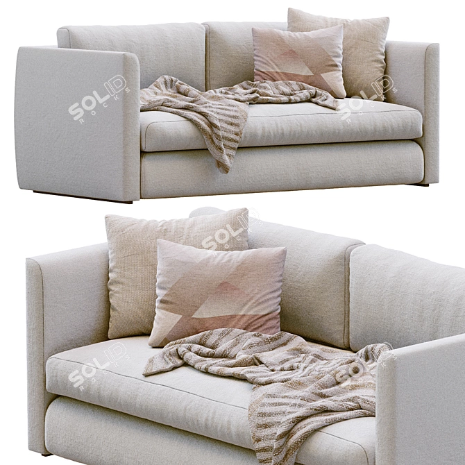 Urban Chic Sofa By HAY 3D model image 6