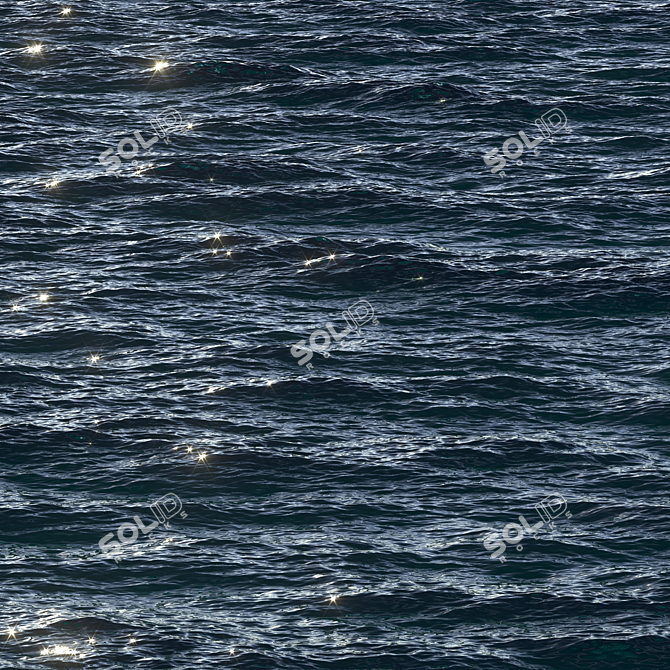 Seamless Ocean Texture Pack 3D model image 2