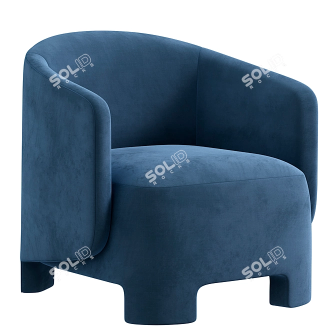 Contemporary TARU Armchair Design 3D model image 1