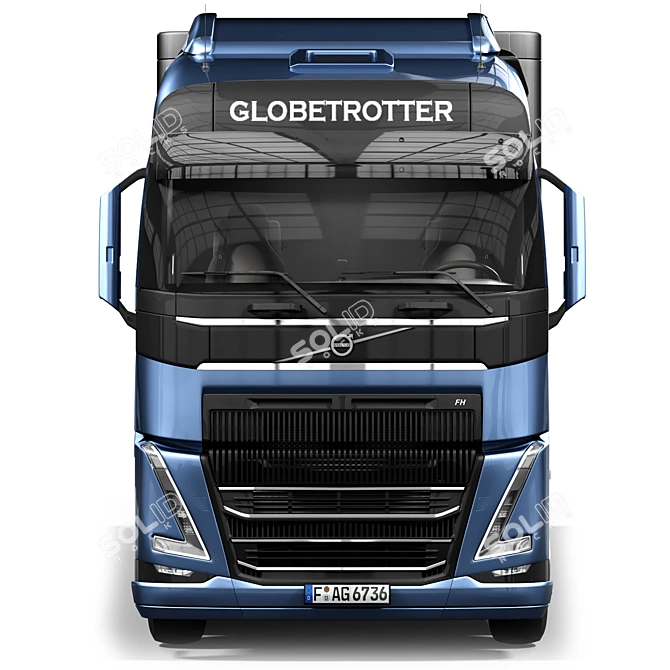 Detailed Volvo FH16 Truck Model 3D model image 6