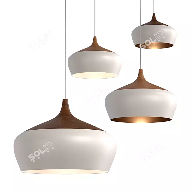 Scandinavian-inspired Coco Pendant Light 3D model image 4