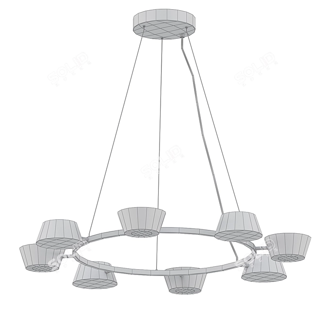 Elegant OLO Pendant Lighting Fixture 3D model image 2