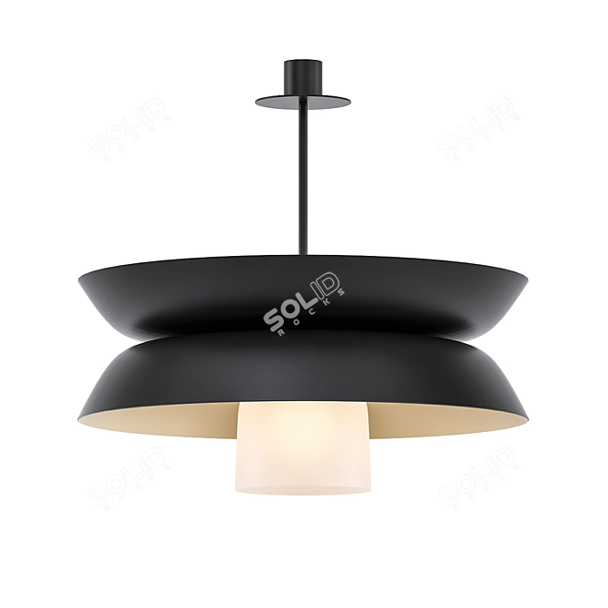Elegant Marceau Suspension Light 3D model image 1