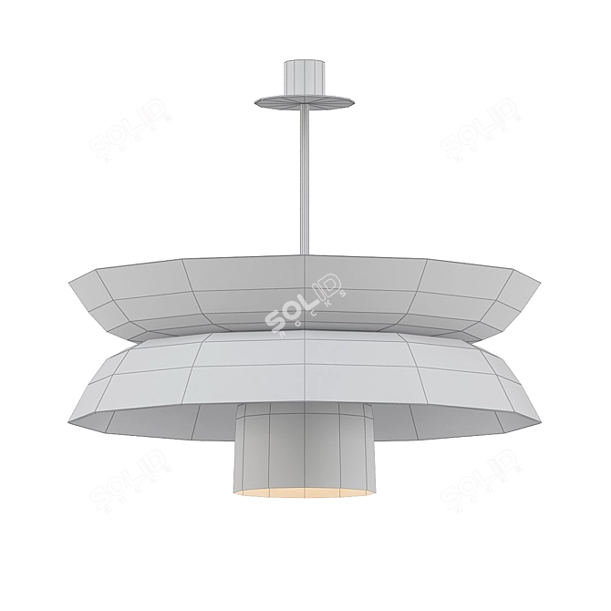 Elegant Marceau Suspension Light 3D model image 2