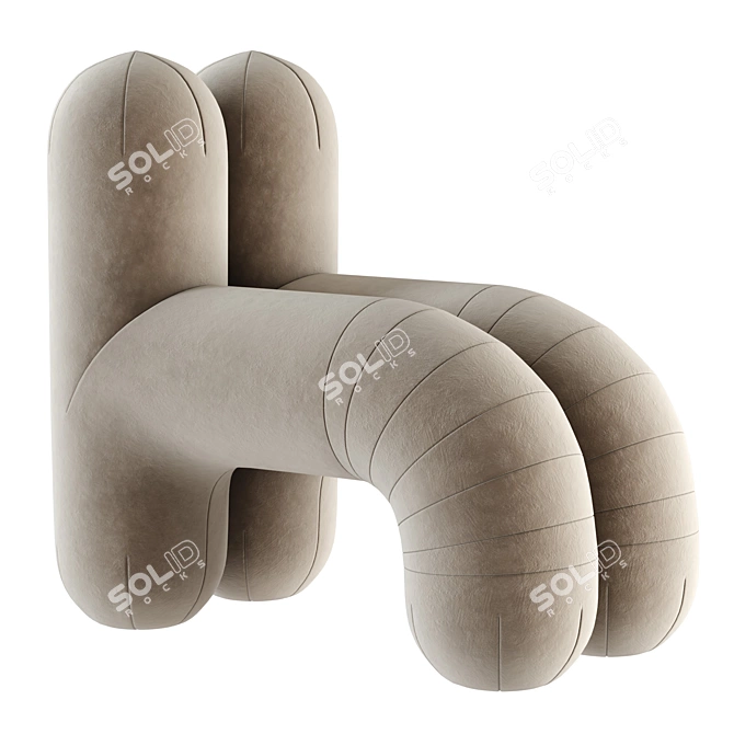 Modern Pietro Franceschini Chair (940x600x930mm) 3D model image 2