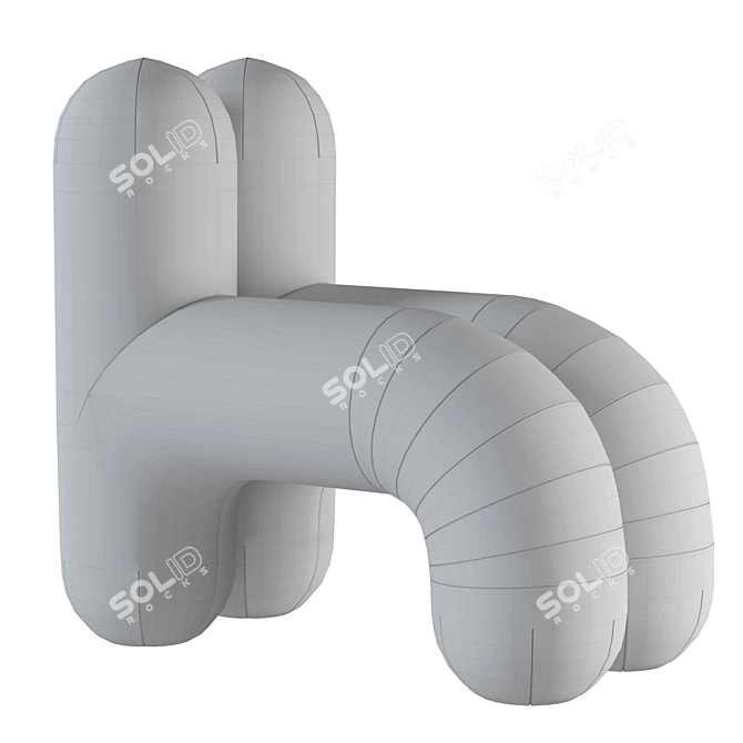 Modern Pietro Franceschini Chair (940x600x930mm) 3D model image 5