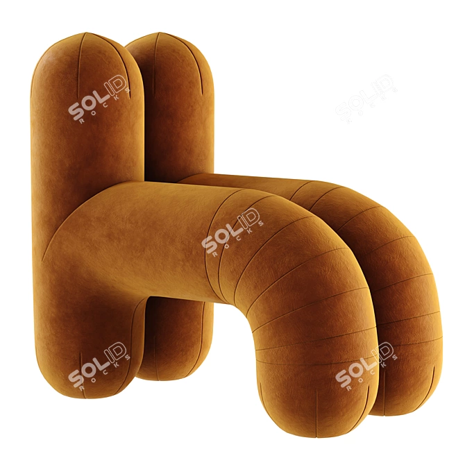 Modern Pietro Franceschini Chair (940x600x930mm) 3D model image 6