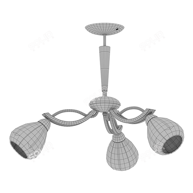 Modern Ceiling Chandelier Alfa Areta 3D model image 3