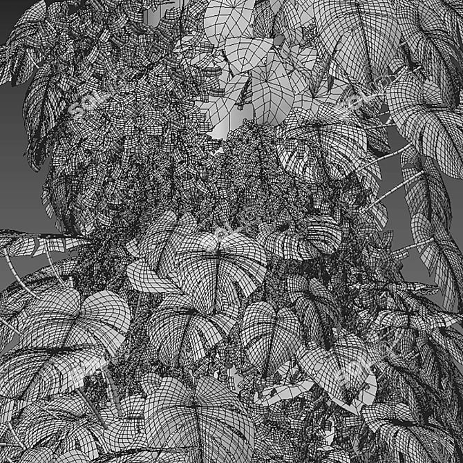 Versatile Vertical Garden 3D Model 3D model image 2