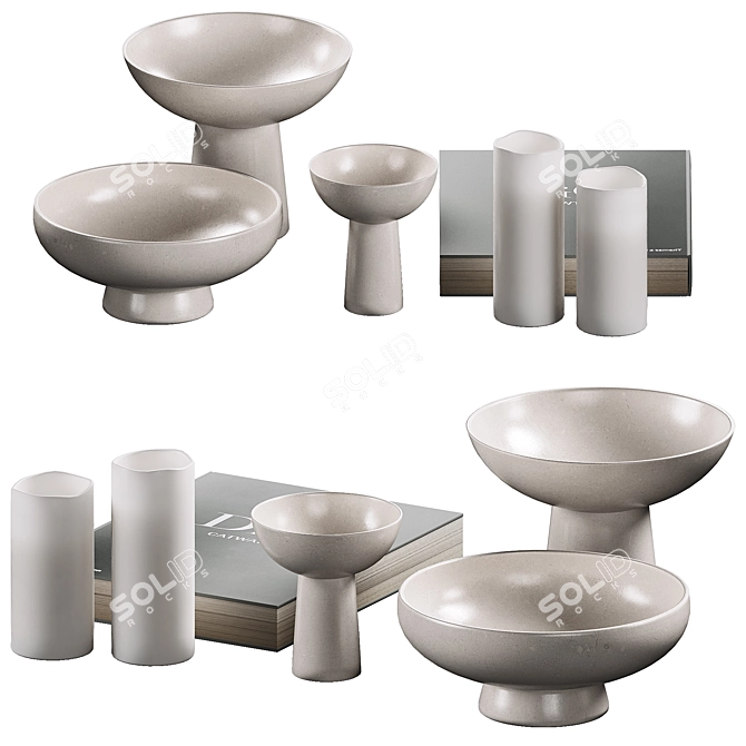  Modern V-Ray Decor Set 3D model image 3