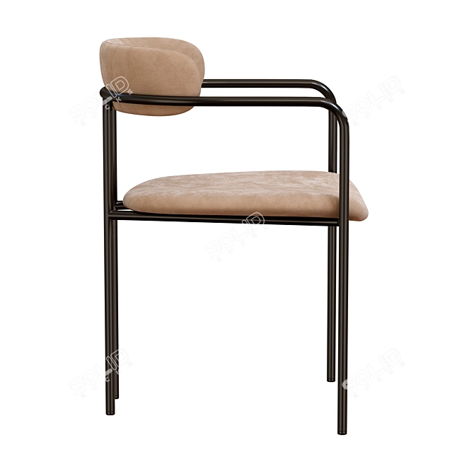 Mid-Century Lenox Dining Chair 3D model image 3