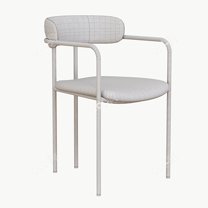 Mid-Century Lenox Dining Chair 3D model image 5