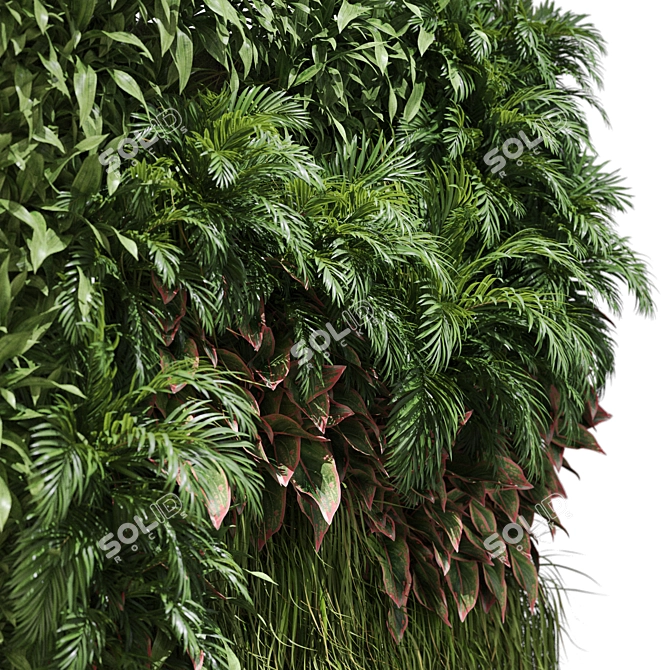 Sleek 3D Wall Panel Kit 3D model image 2