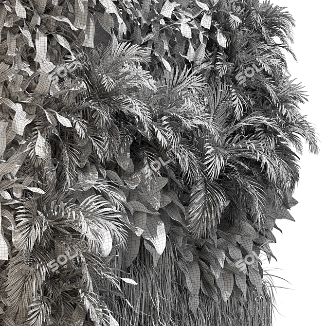 Sleek 3D Wall Panel Kit 3D model image 3