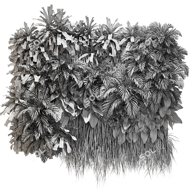 Sleek 3D Wall Panel Kit 3D model image 4