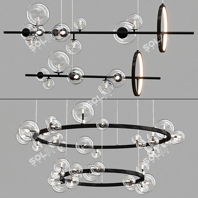 Elegant IONA Lighting Collection 3D model image 1