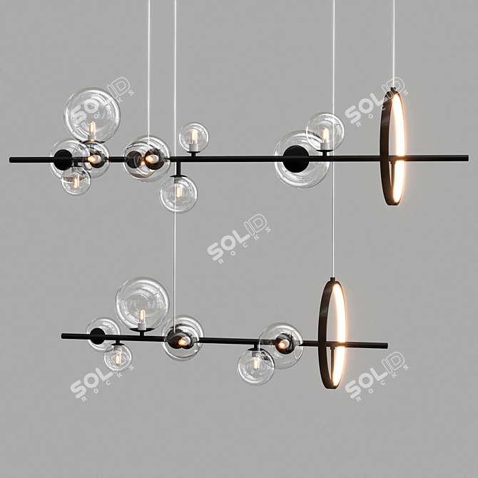 Elegant IONA Lighting Collection 3D model image 3