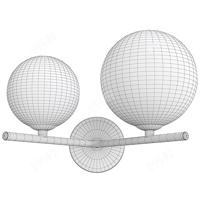 Luisa Wall Modern Lamp Design 3D model image 2