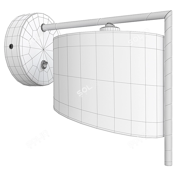 Sleek Modern Gans Wall Lamp 3D model image 2