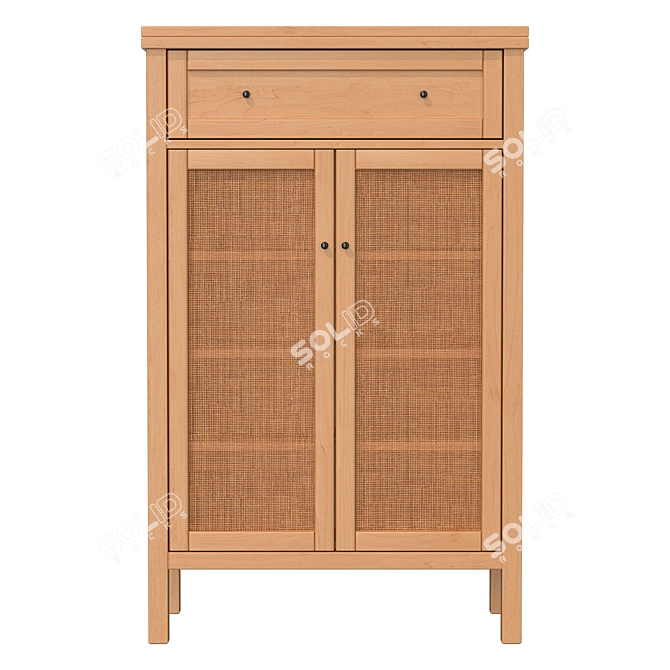 Scandinavian Vintage Style Buffet 3D model image 2