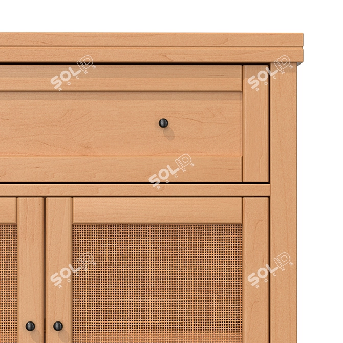 Scandinavian Vintage Style Buffet 3D model image 3