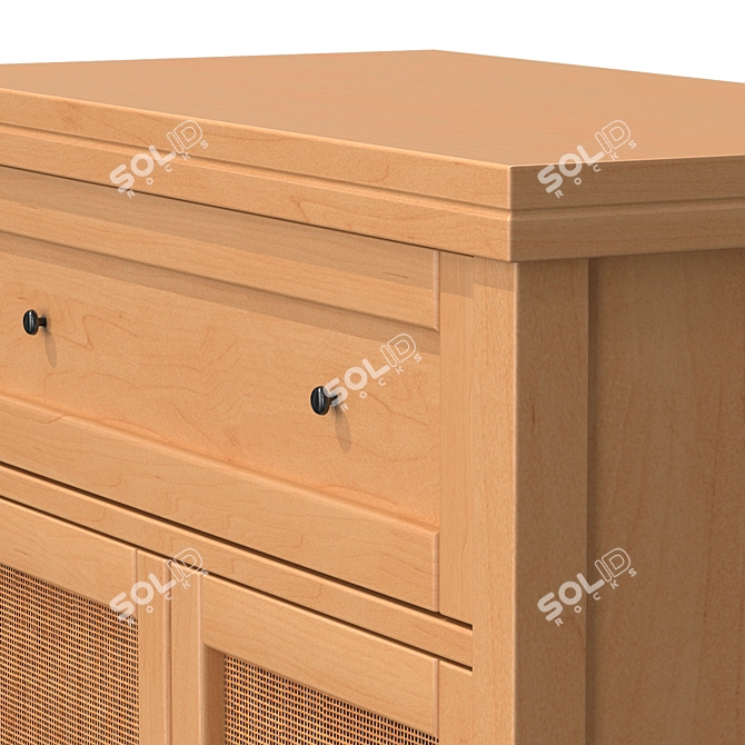 Scandinavian Vintage Style Buffet 3D model image 5