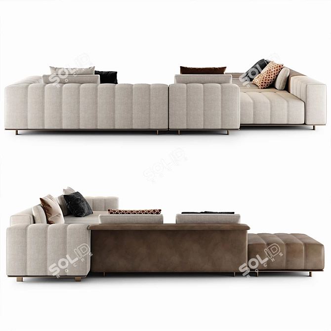 Freeman Tailor Elegant Seating System 3D model image 3