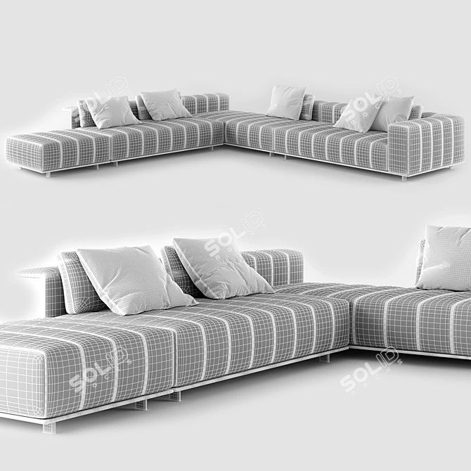 Freeman Tailor Elegant Seating System 3D model image 7