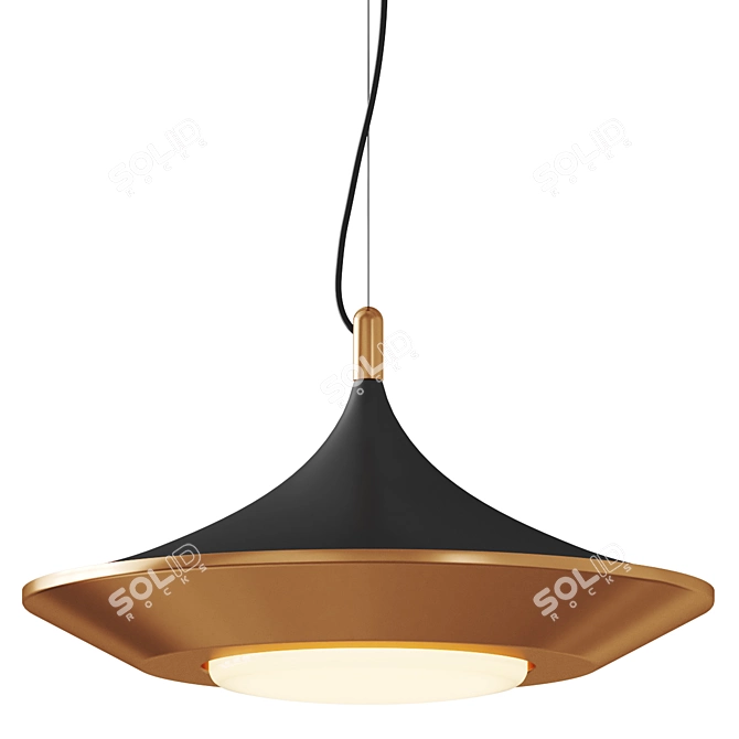 Modern D 50 cm Pendant 3D model image 1