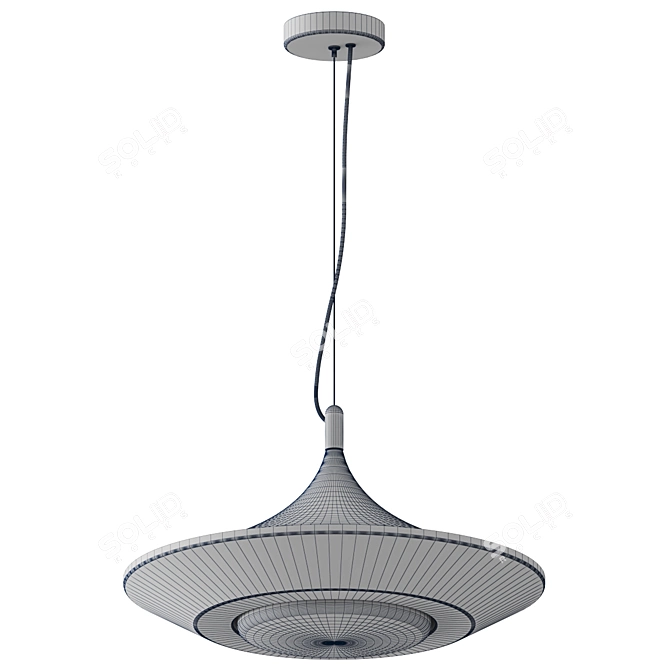 Modern D 50 cm Pendant 3D model image 3