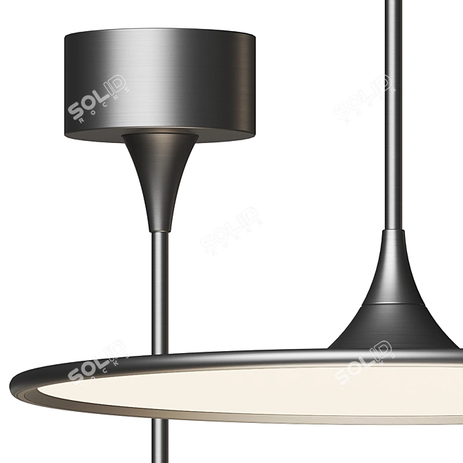 Modern LED Pendant Light Fixture 3D model image 4