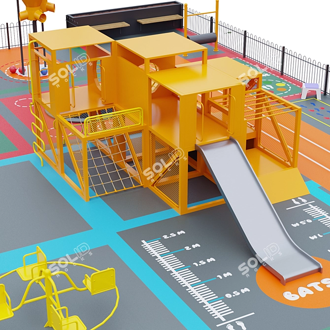 Versatile Kids Playground: 3900x3900mm 3D model image 4